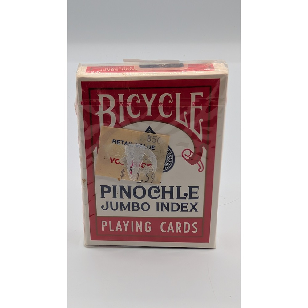 Vintage Bicycle Red Deck Jumbo Index 44 Playing Cards - New & Sealed